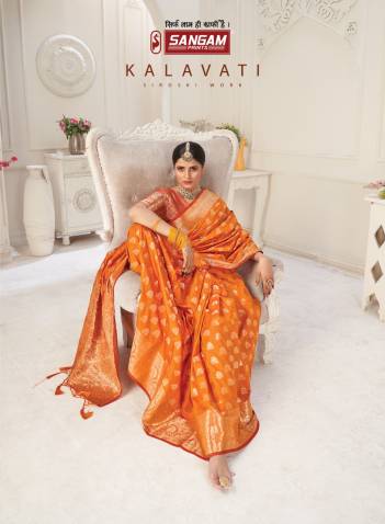 Kalavati by Sangam Print Pure Silk Saree Collection Wholesaler in Surat